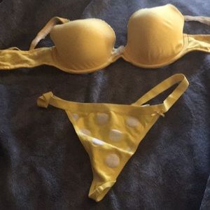 Pink Victoria’s Secret Bra & V-String